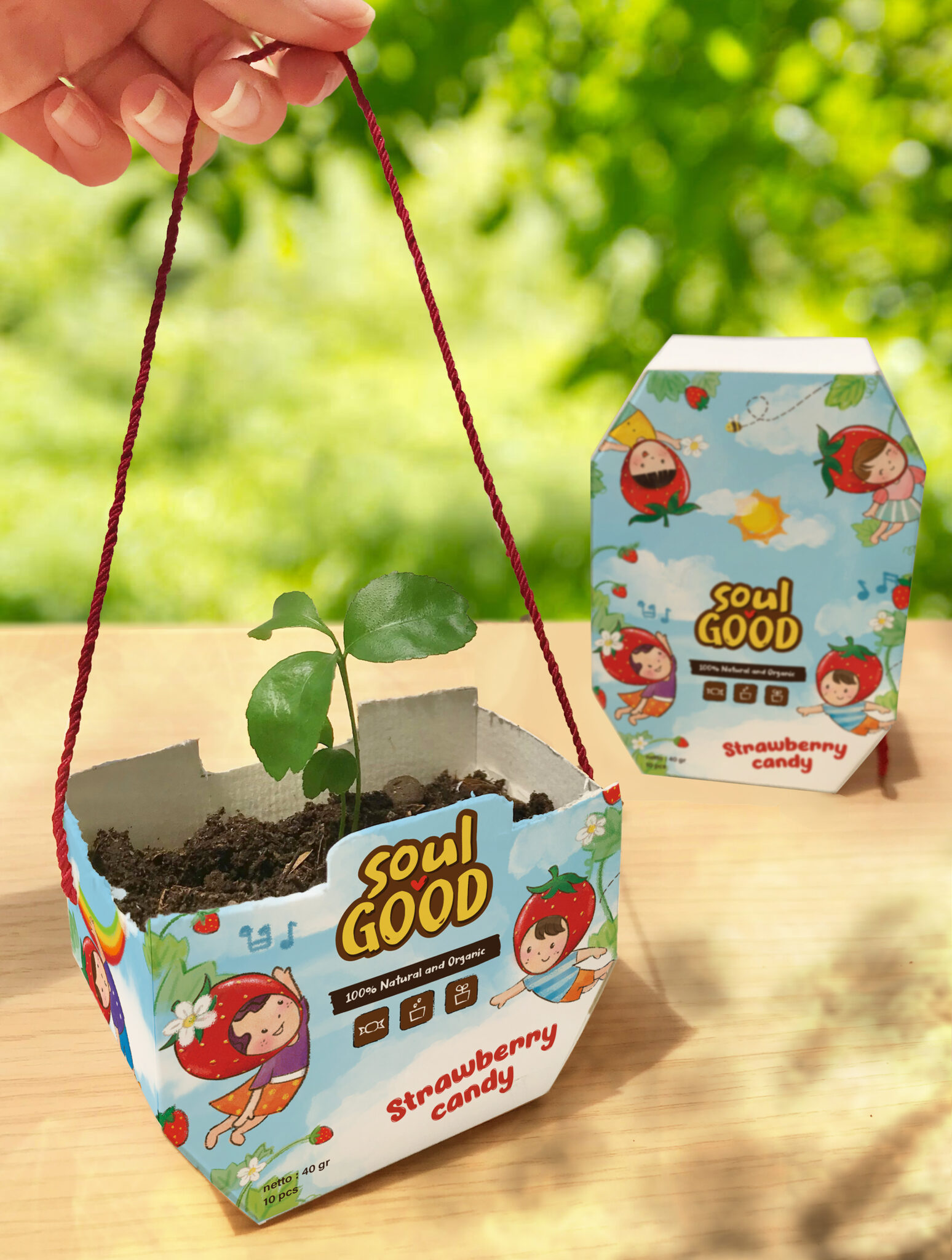 Soul Good Strawberry Candy Plant-able Packaging