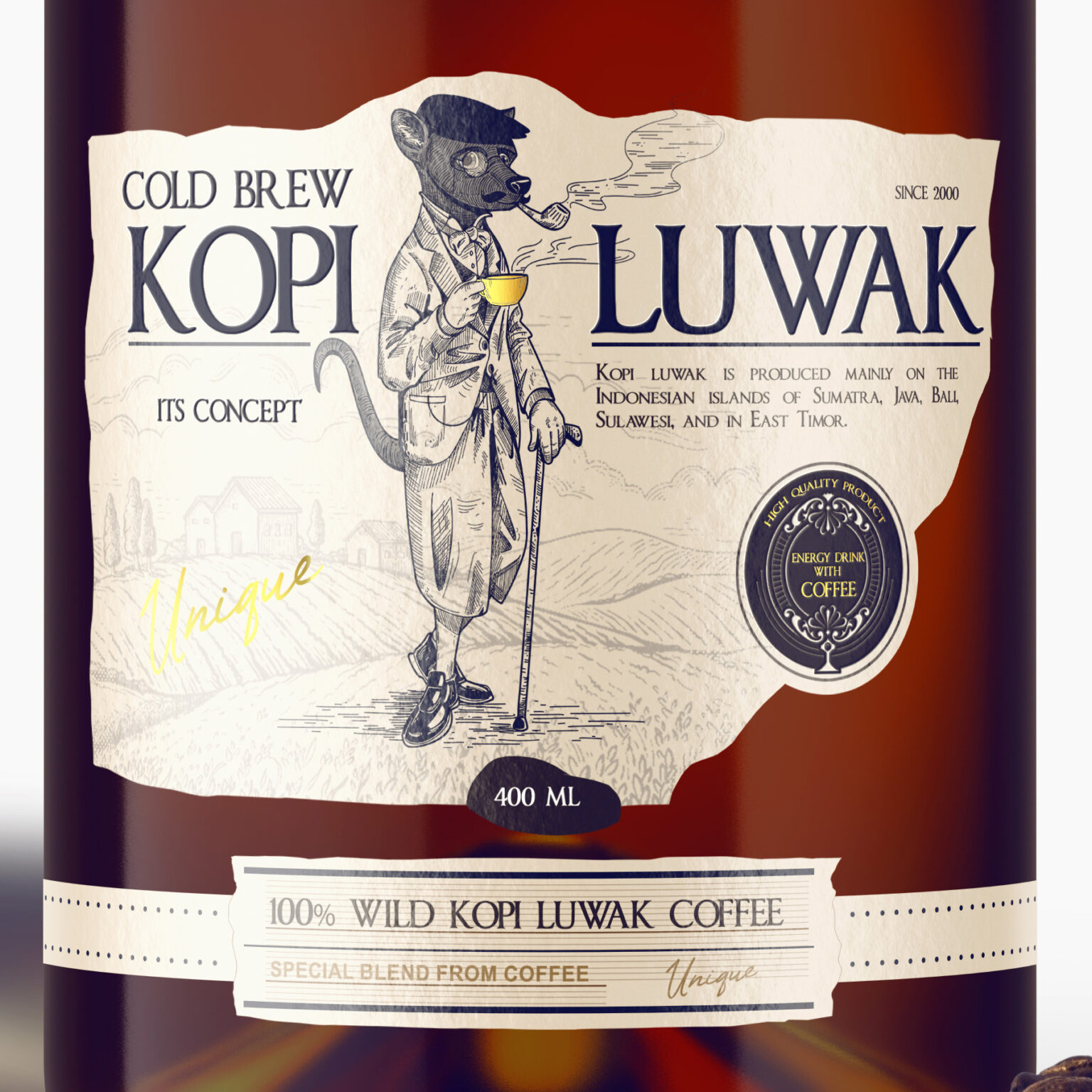 Kopi Luwak Coffee Cold Brew – Concept