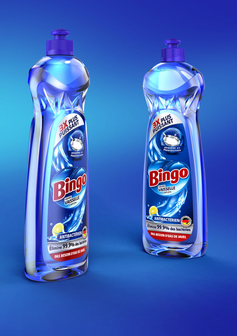 BINGO DISH WASHING DETERGENT Packaging Industrial Design (PET Bottle)