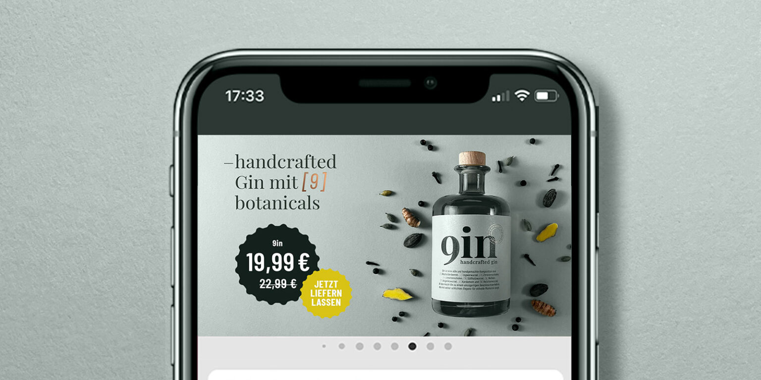 9in handcrafted Gin