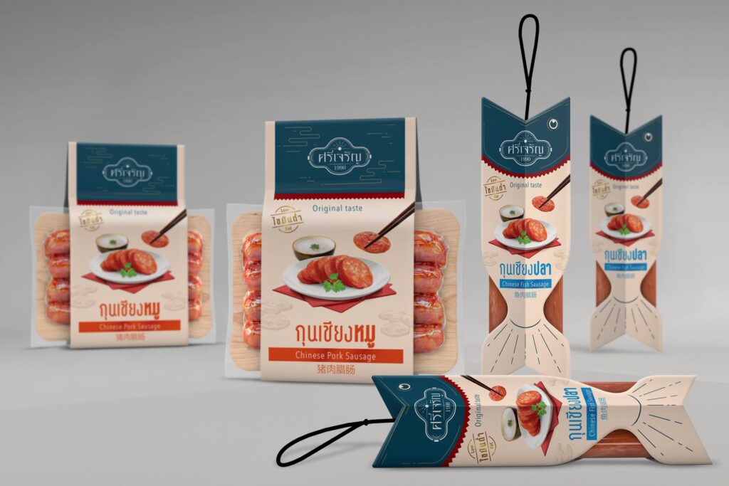 Sri Charoen-Chinese Sausage: Brand and Packaging Design concept
