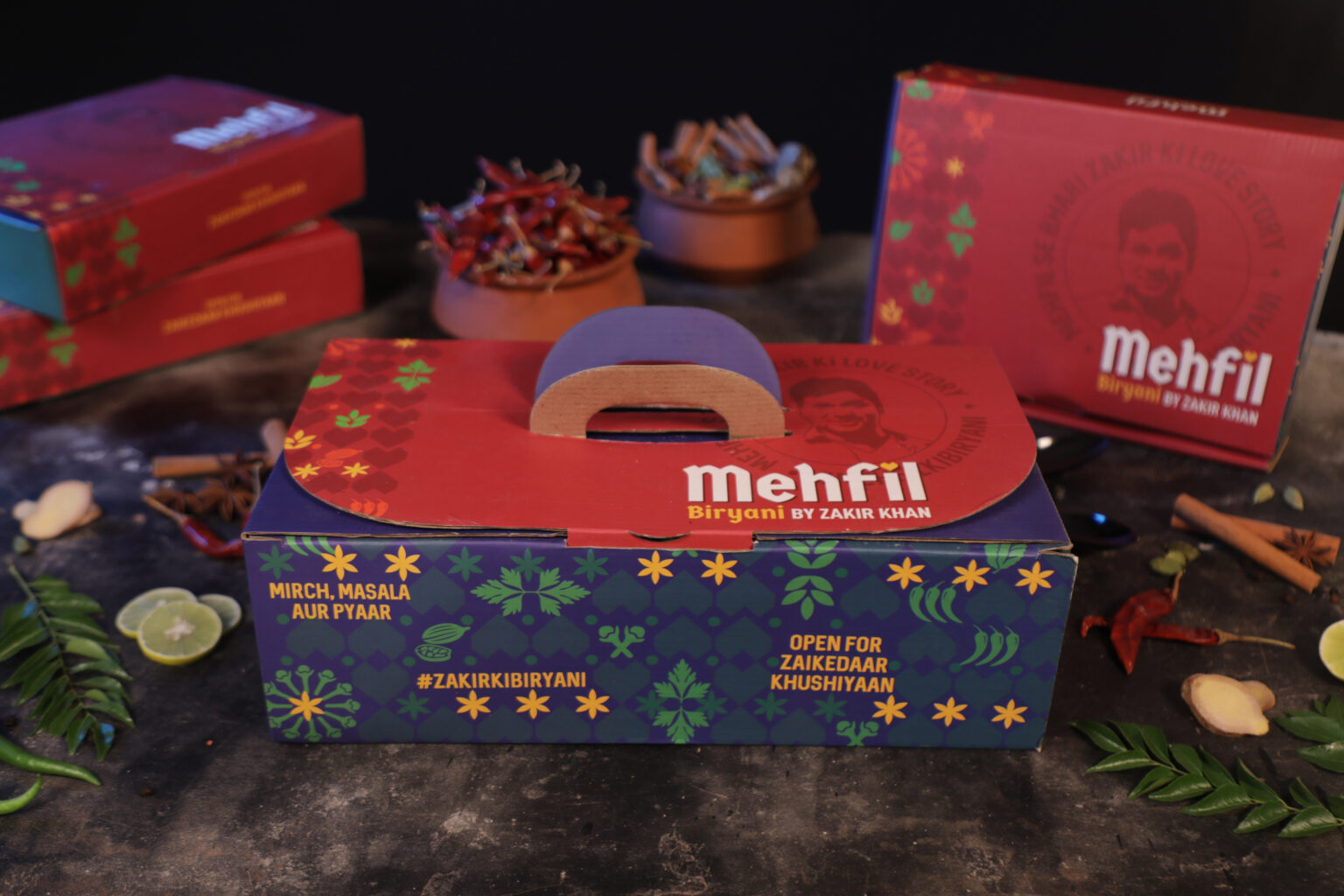 Mehfil Biriyani Packaging