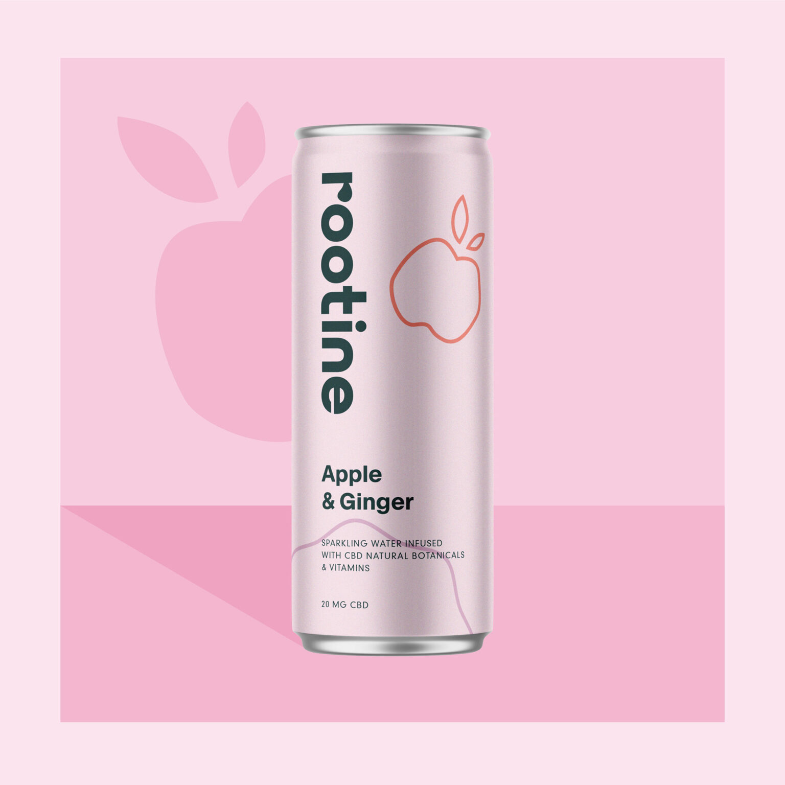 Rootine CBD infused sparkling water