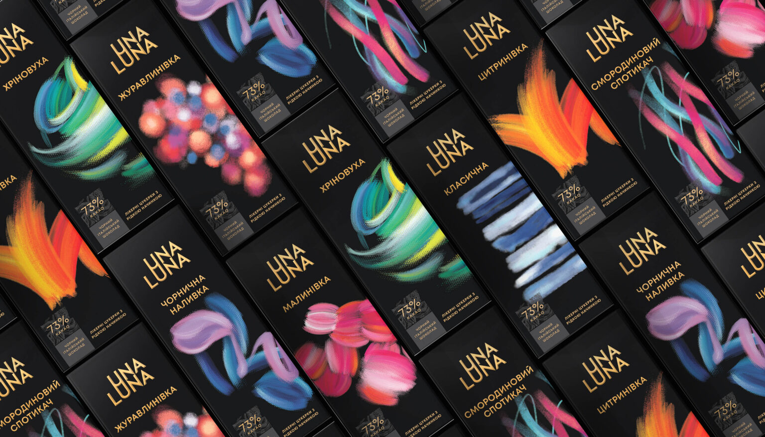 Una Luna collection of liqueur chocolates