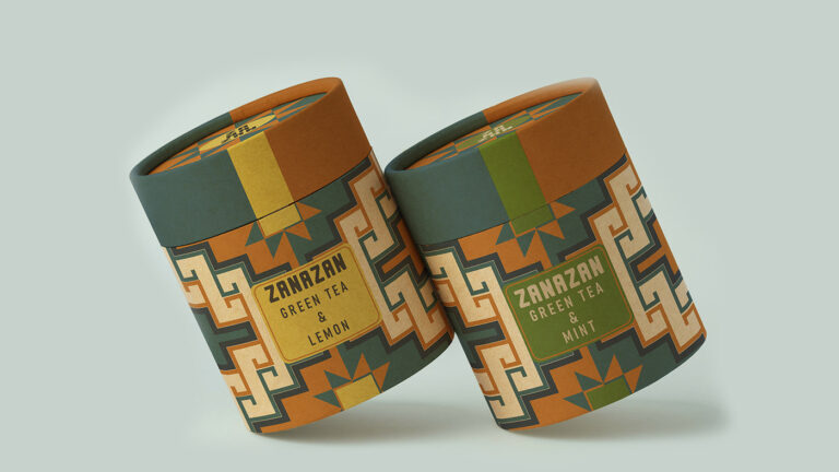 “Zanazan” Tea label design concept