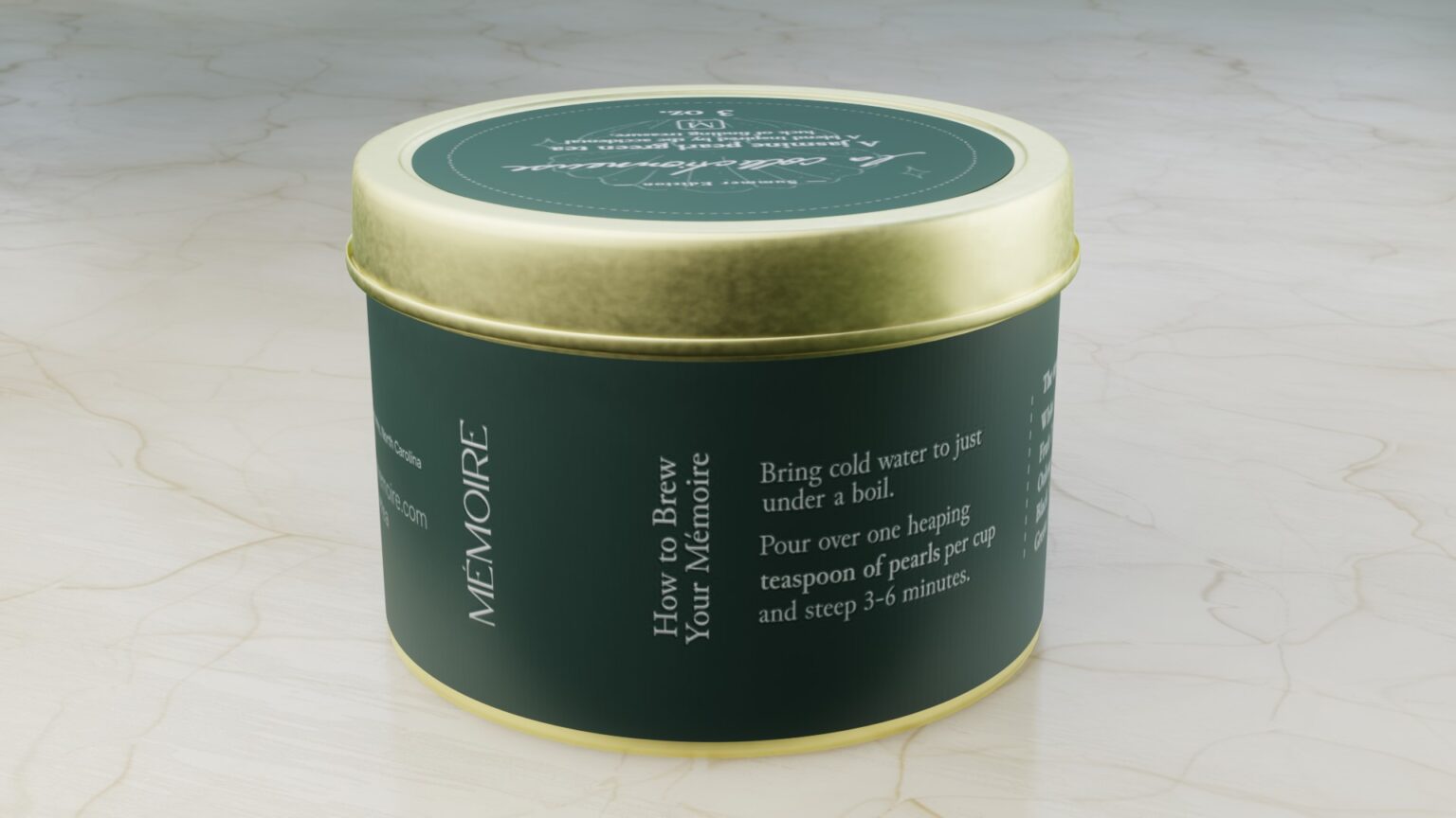 Memóire Tea Packaging for special line Ode To The Sea