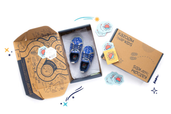 Kazoom Kids Interactive Shoe and Sock Packaging