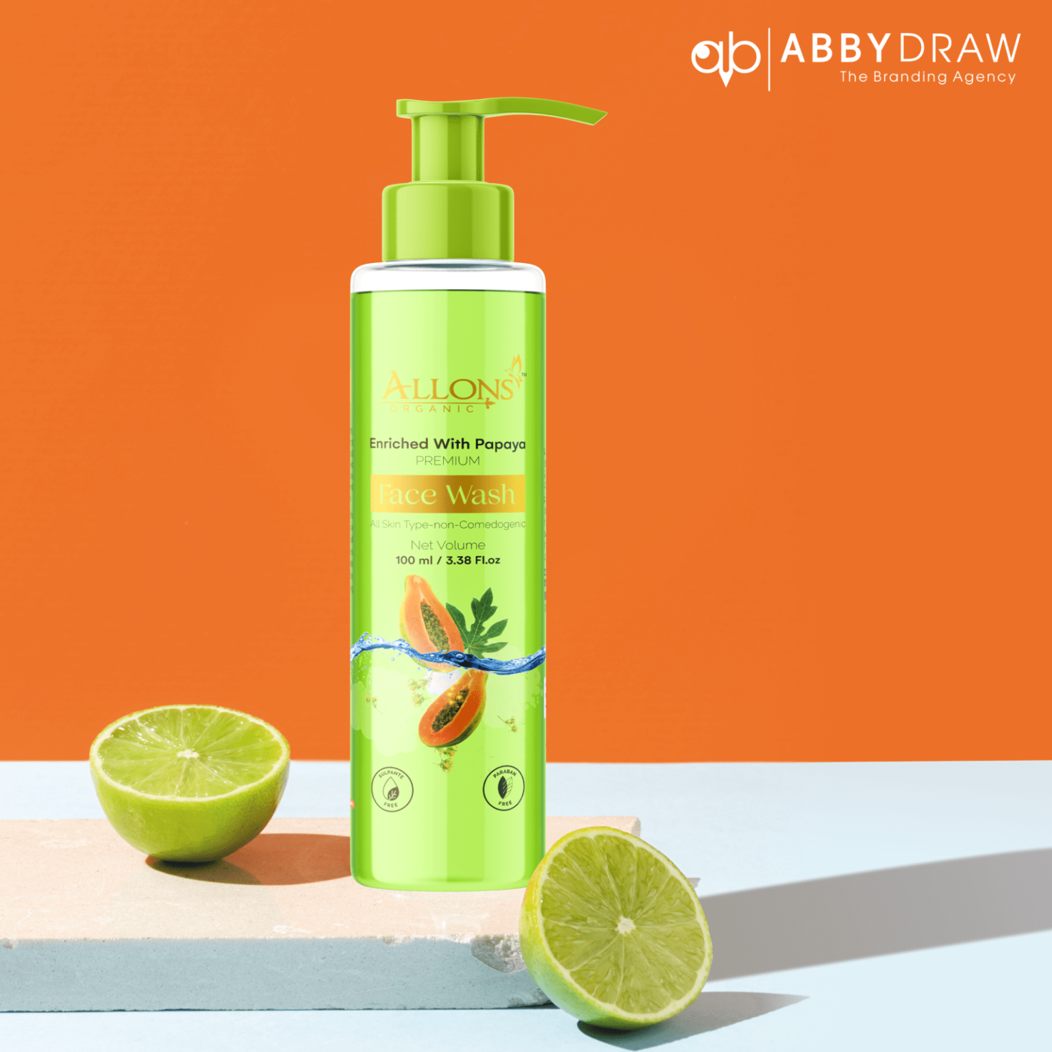 Allons Organic Enriched With papaya Premium Face Wash