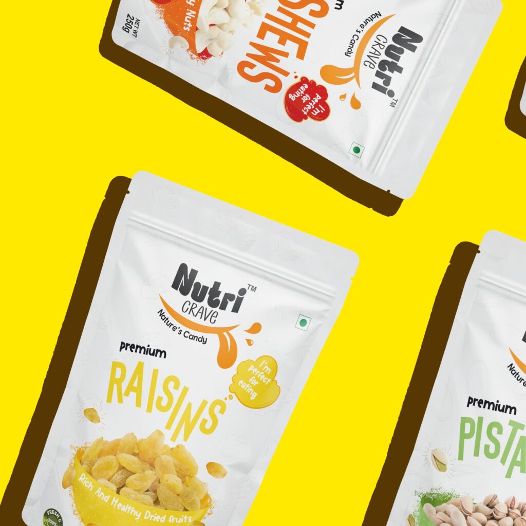 Dryfruits Pouch Packaging Design