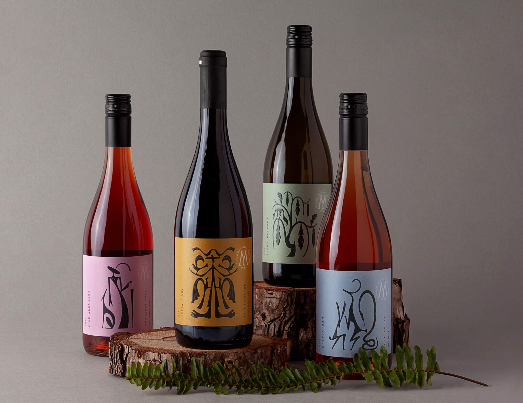 Mavrogianni Estate Identity and Packaging Design for core wines