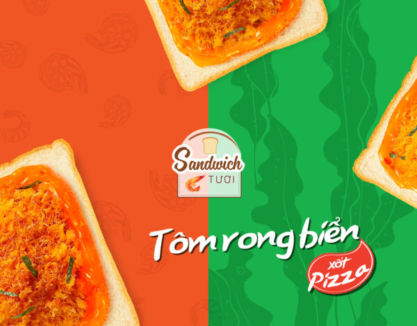 Otto Sandwich (Shrimp/ Seaweed/ Pizza Sauce)