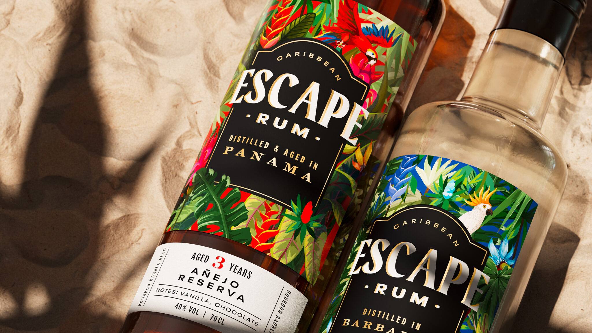Escape Rum Brand and Packaging Relaunch – Homage to the Caribbea