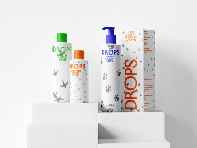 Drops. Cosmetics for animals.