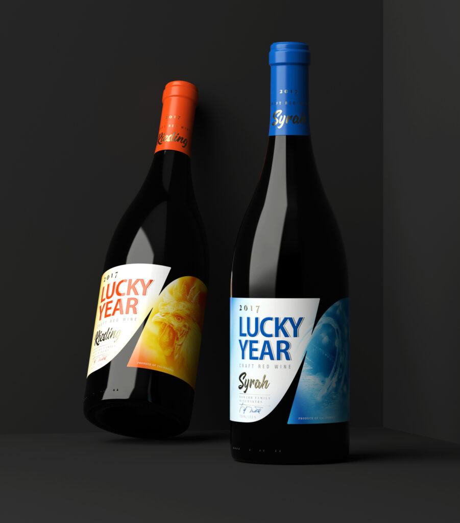 Lucky Year wine label