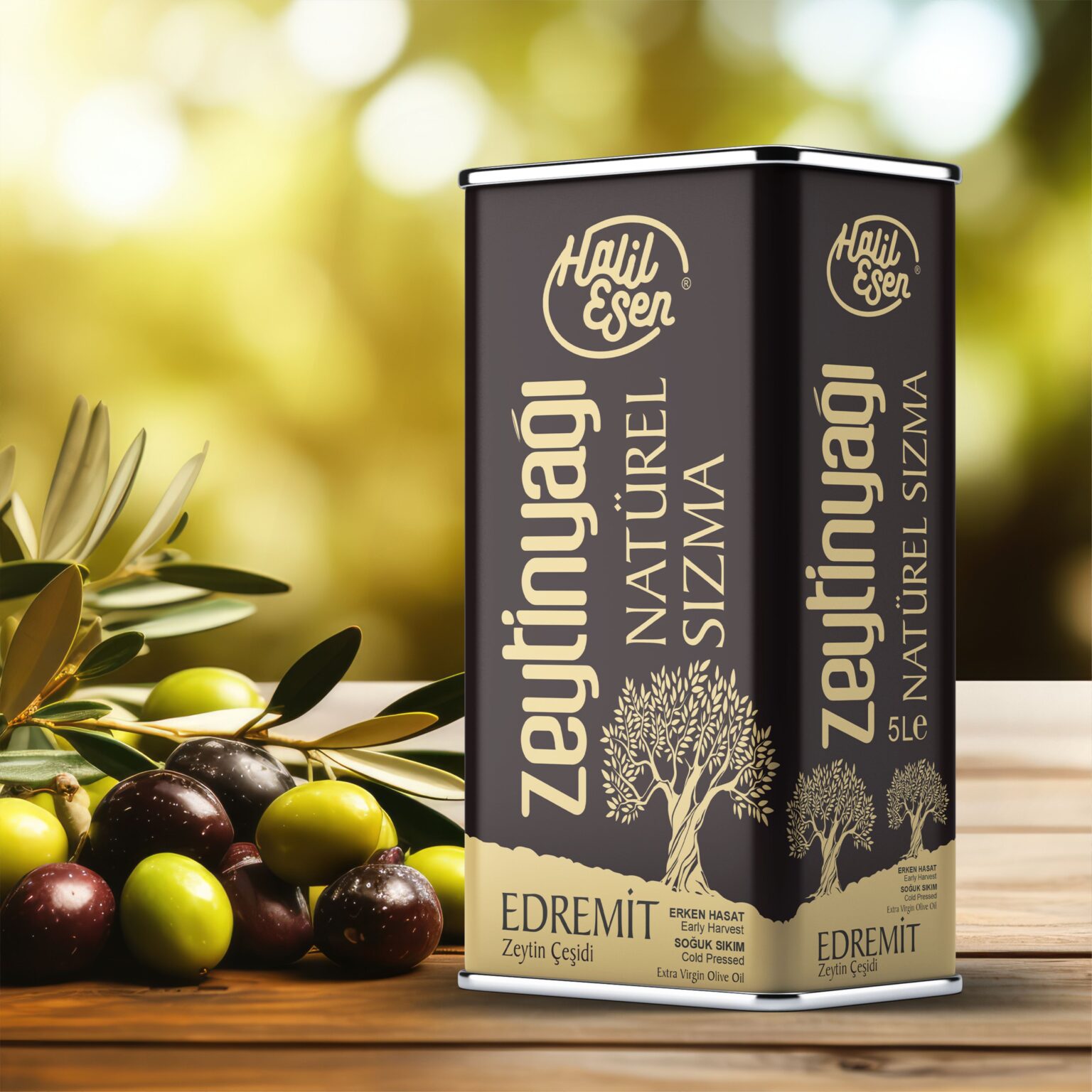 Halil Esen Olive Oil Tin Design