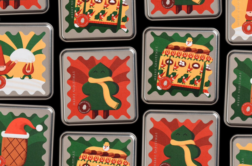 The snowman & the honey macaroons by Lidl