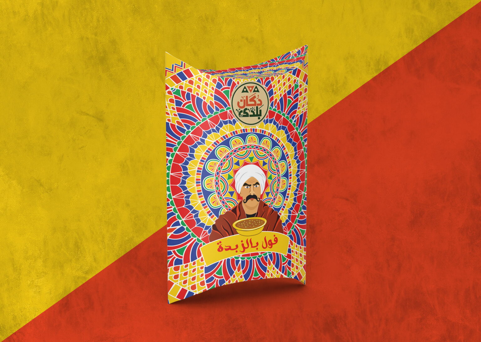 Dikan Baladi foul using folk art