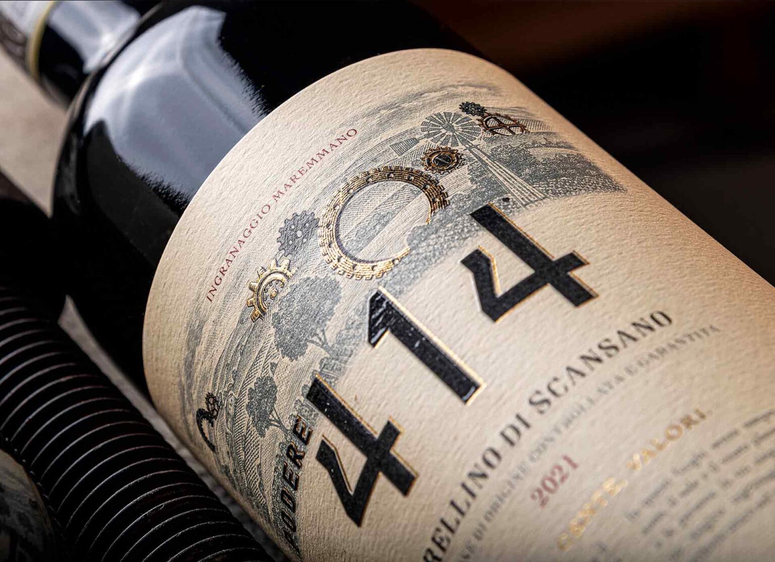 Podere 414 Labels Illustrated by Steven Noble