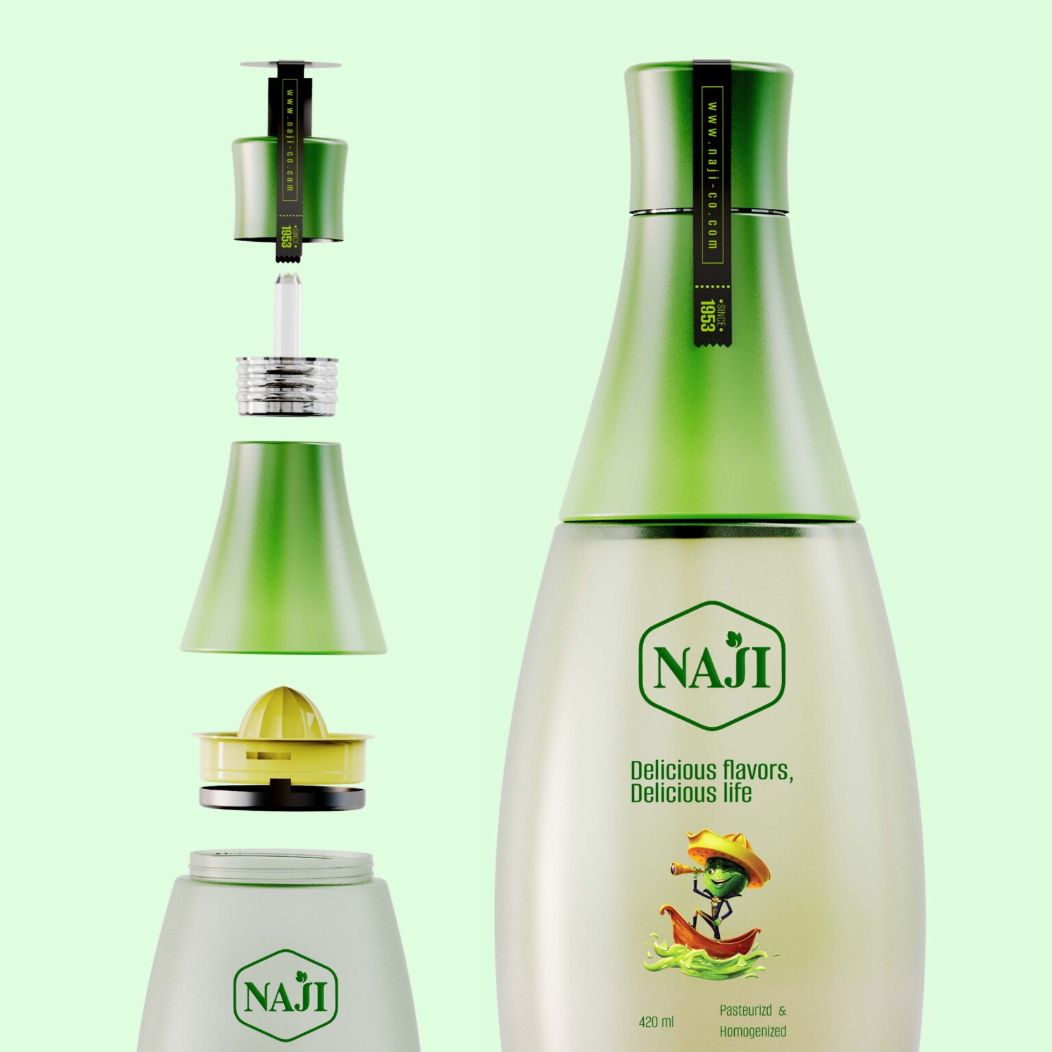 Naji Lime Juice Bottle
