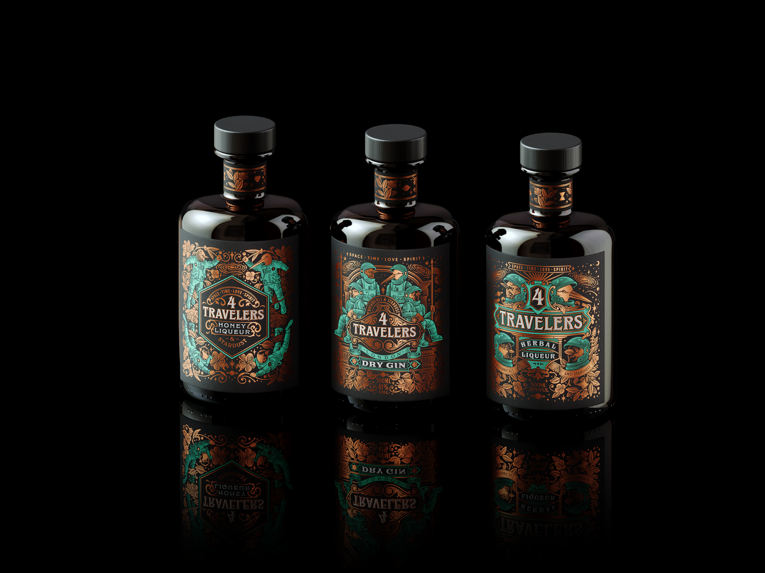 4 Travelers Gin and Liqueur