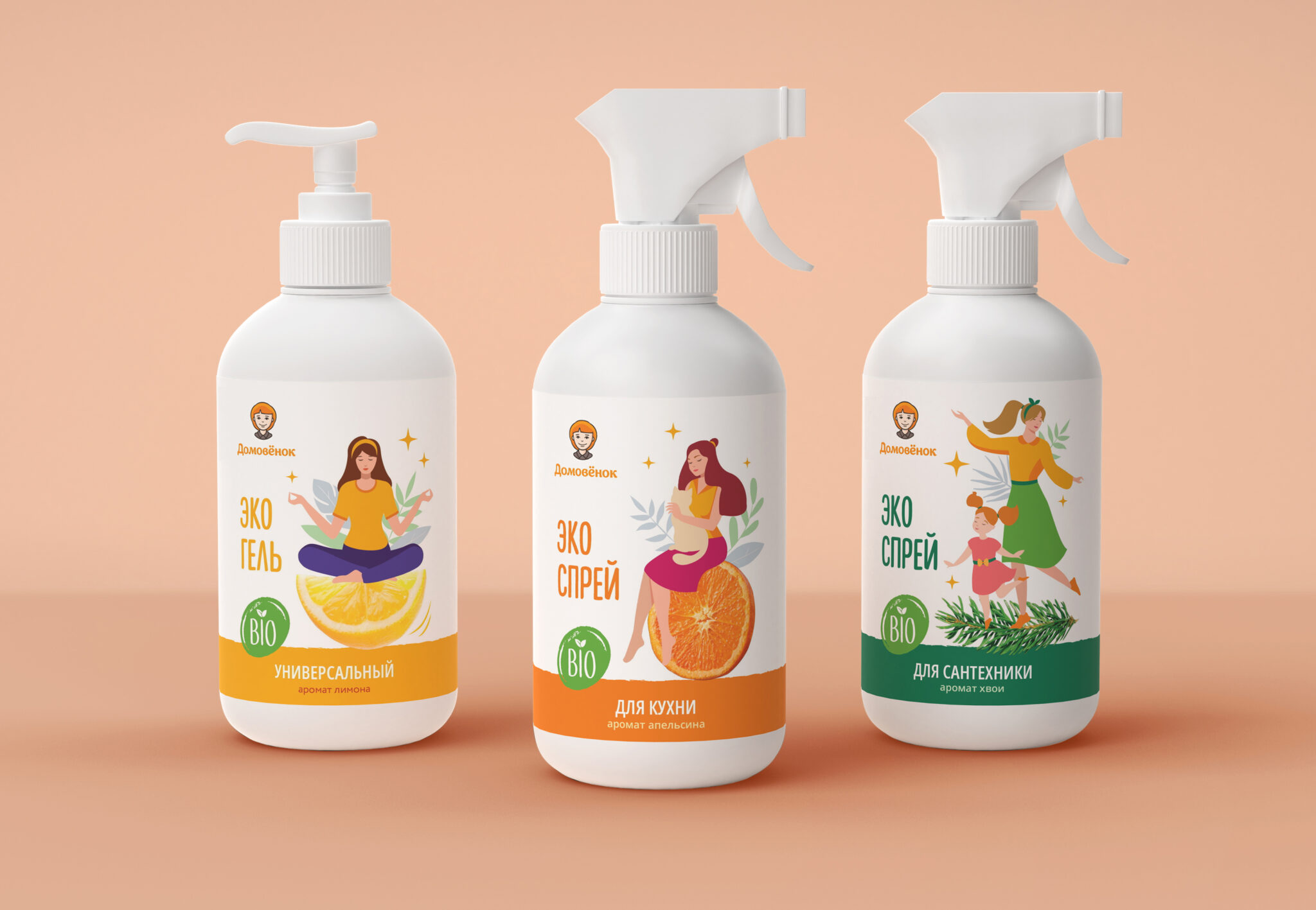 Domovenok Household Cleaners Redesign