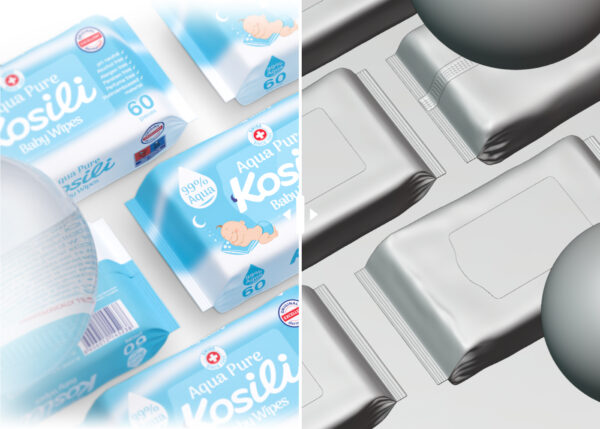 Kosili Aqua Pure baby wet wipes