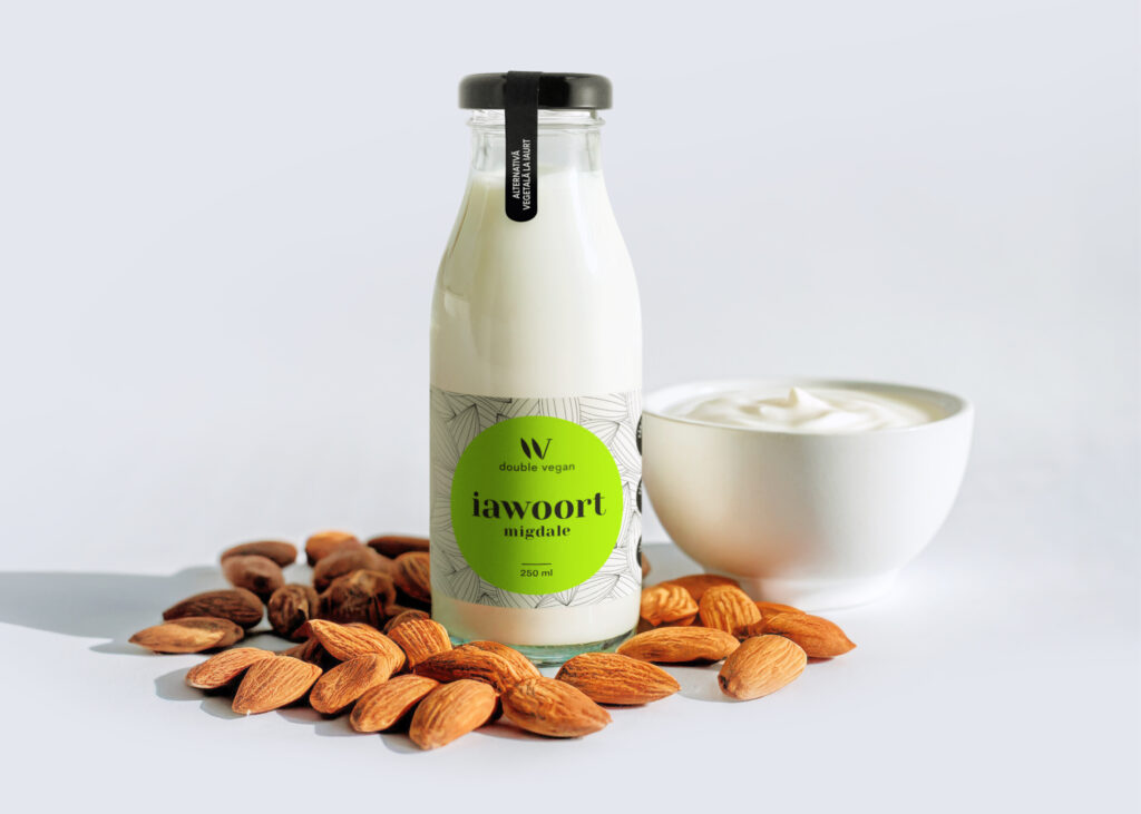 Double Vegan label design