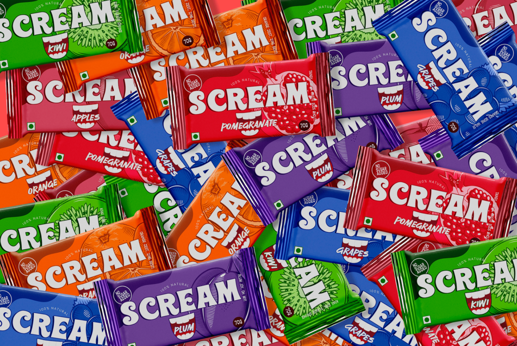 Scream Energy Bar Brand Packaging
