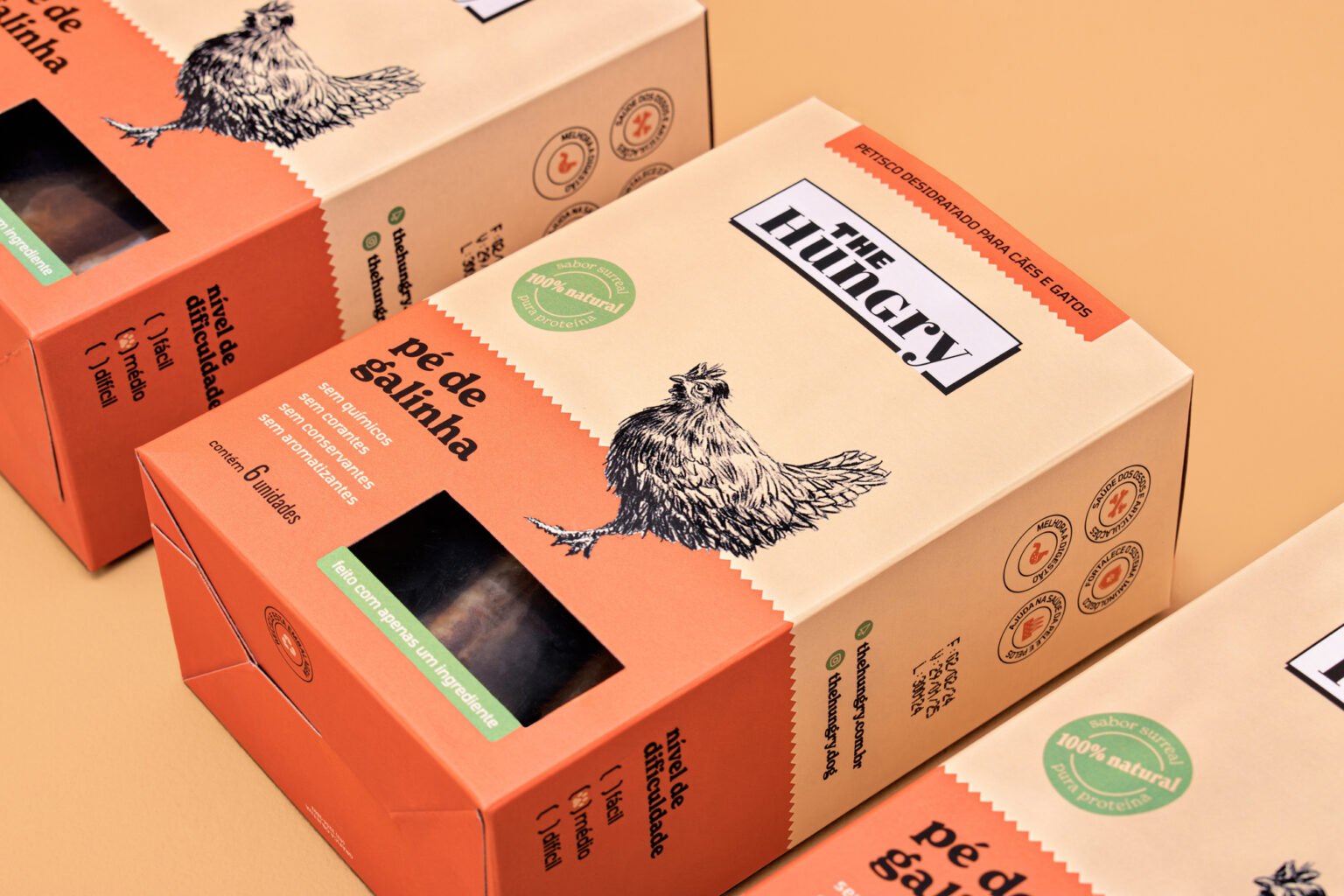 Natural Pet Treats Box Design for The Hungry