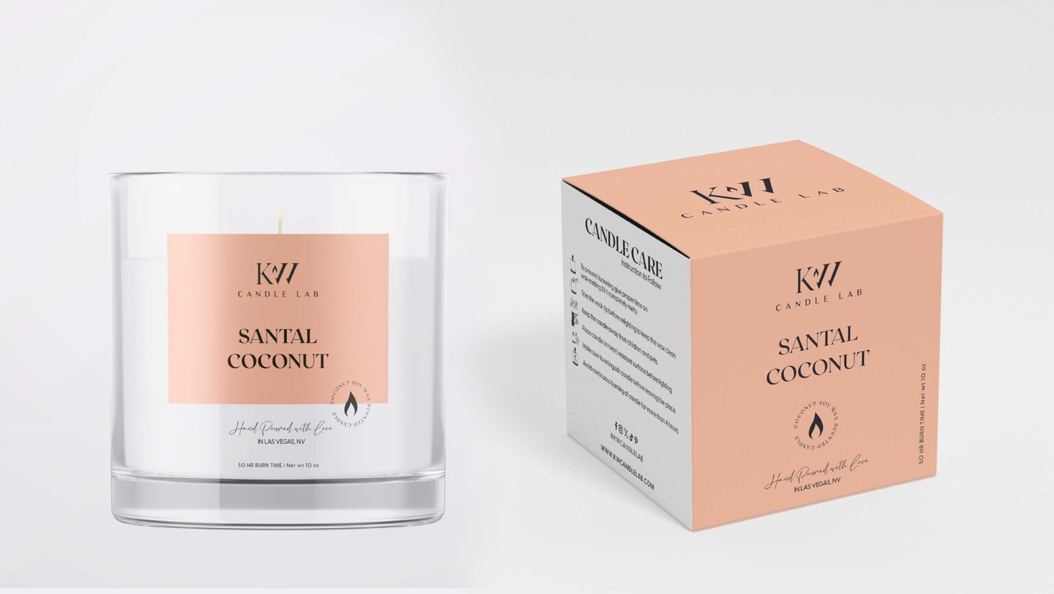KW candle label