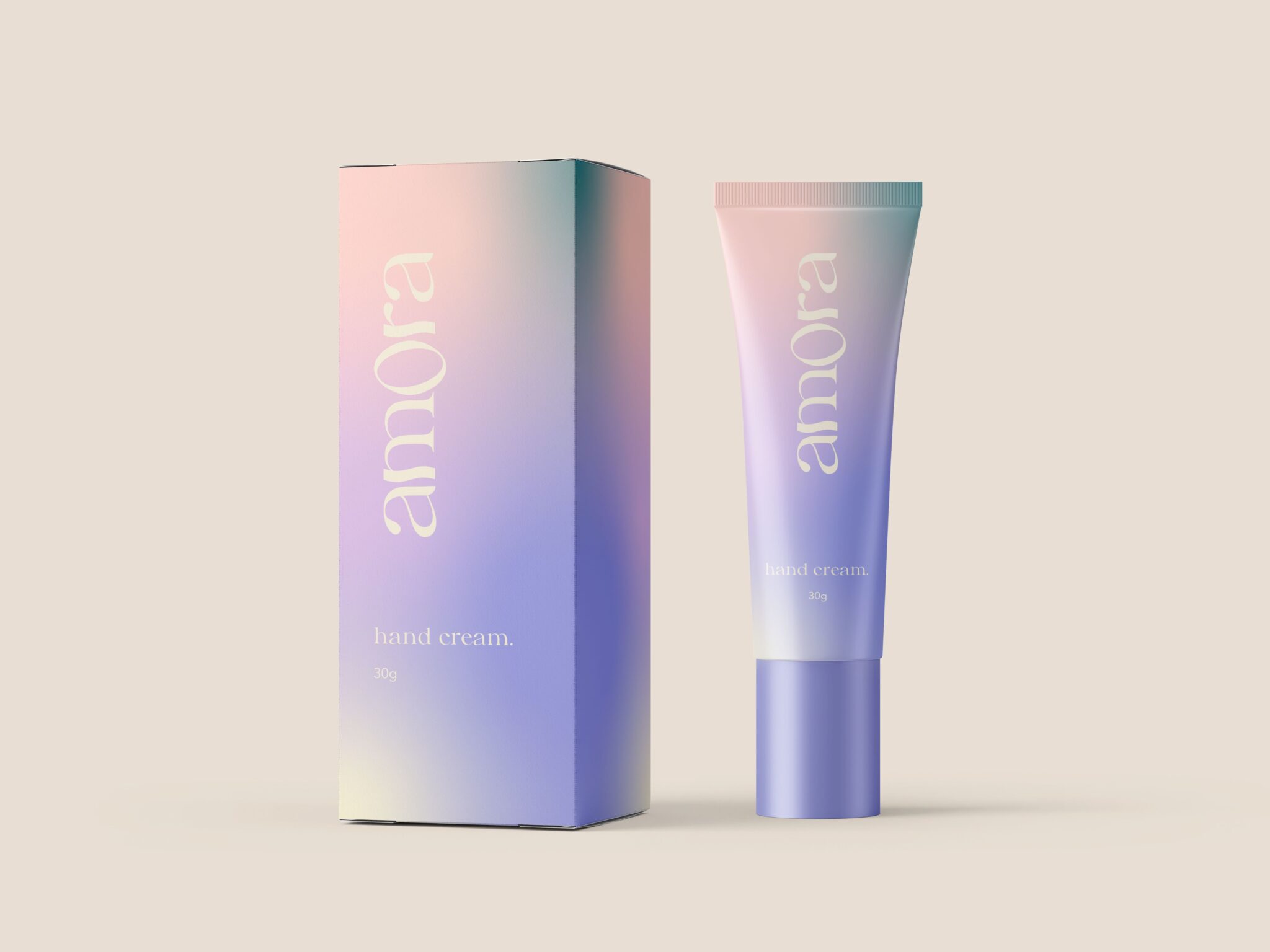 amora Skincare Packaging Design