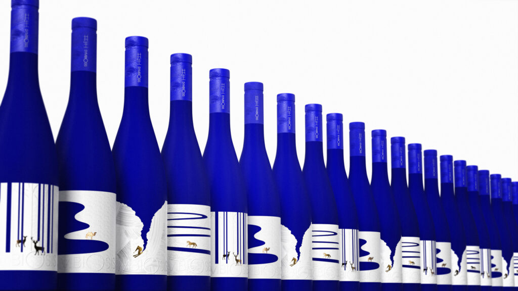 “Symbiosis” white wine packaging design