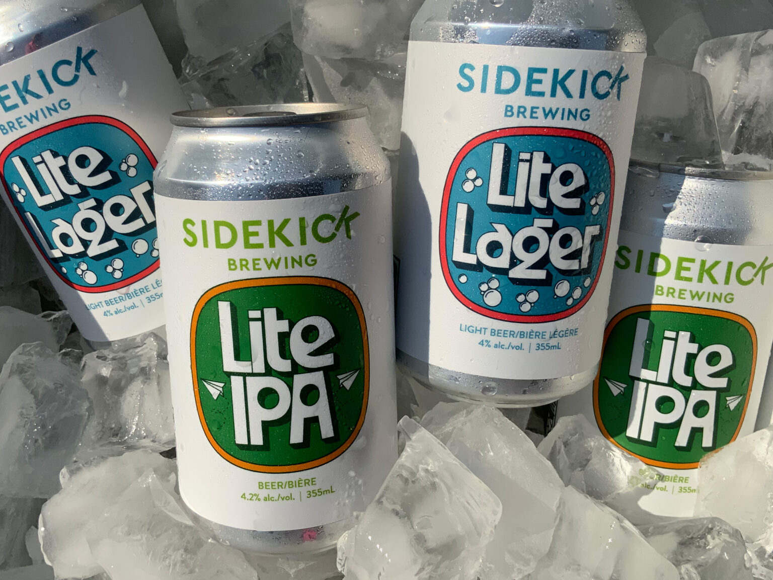 Sidekick Brewing Lite Lager and Lite IPA