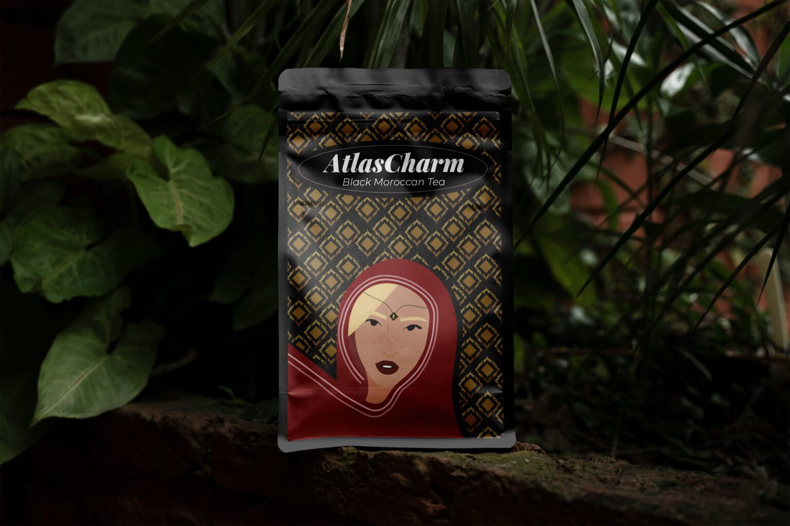 Atlascharm Moroccan Tea Packaging Design