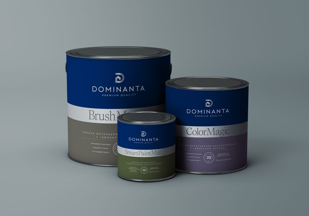 Dominanta. New brand of premium paints