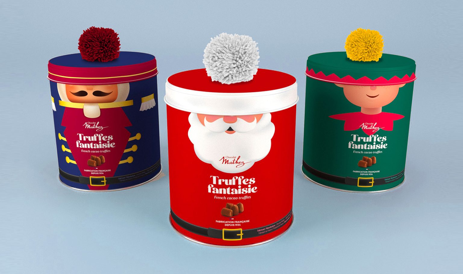Chocolat Mathez Christmas Tins