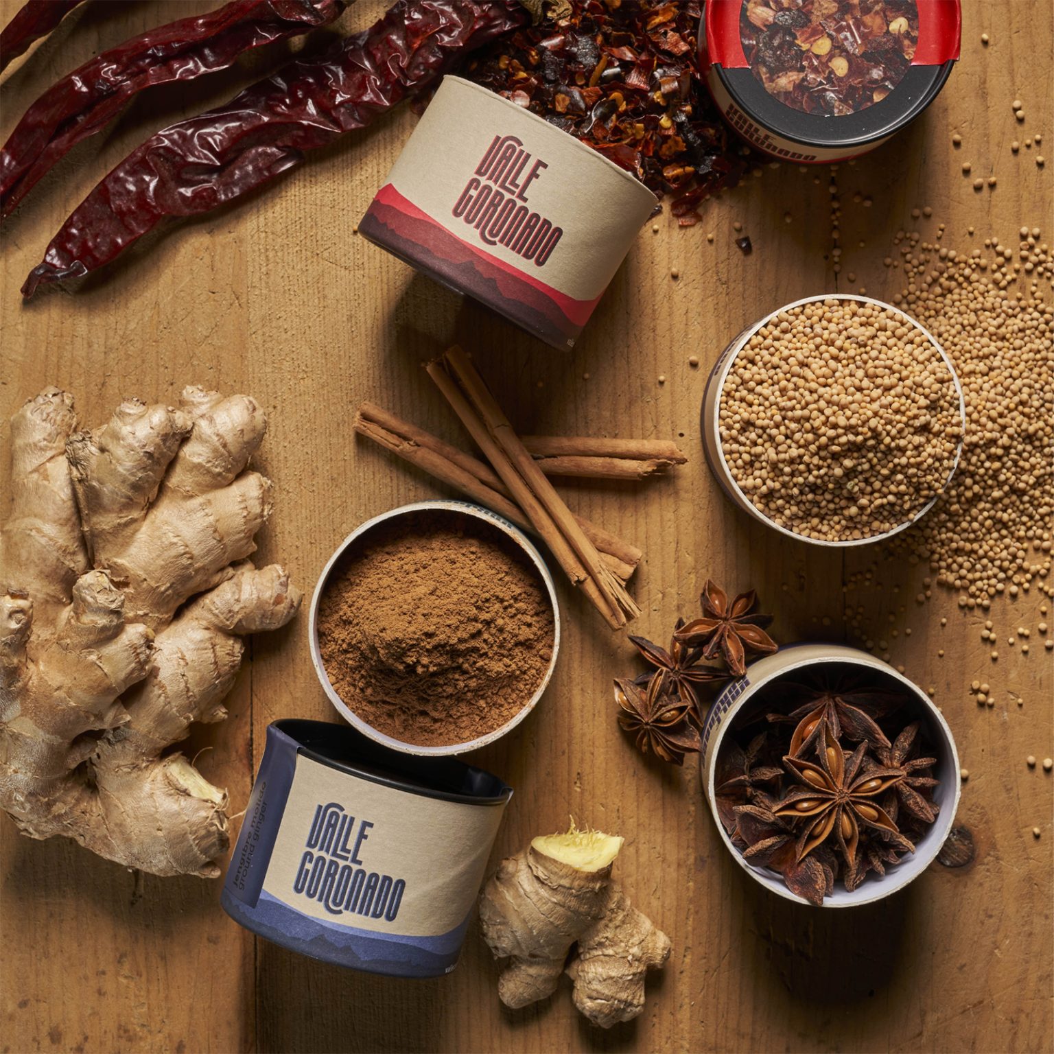 Valle Coronado Spices Packaging Design