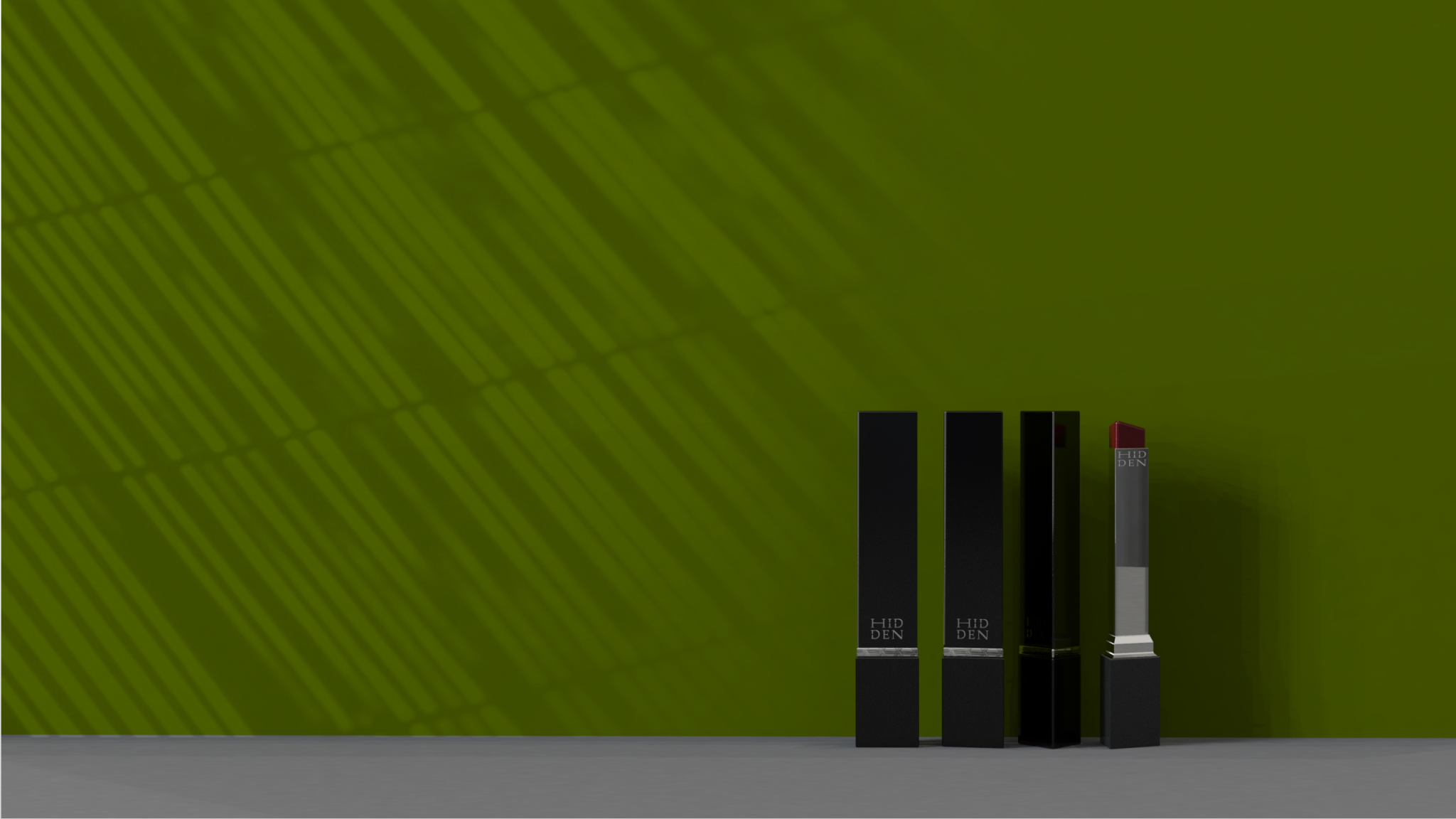 “HIDDEN” Lipstick packaging design