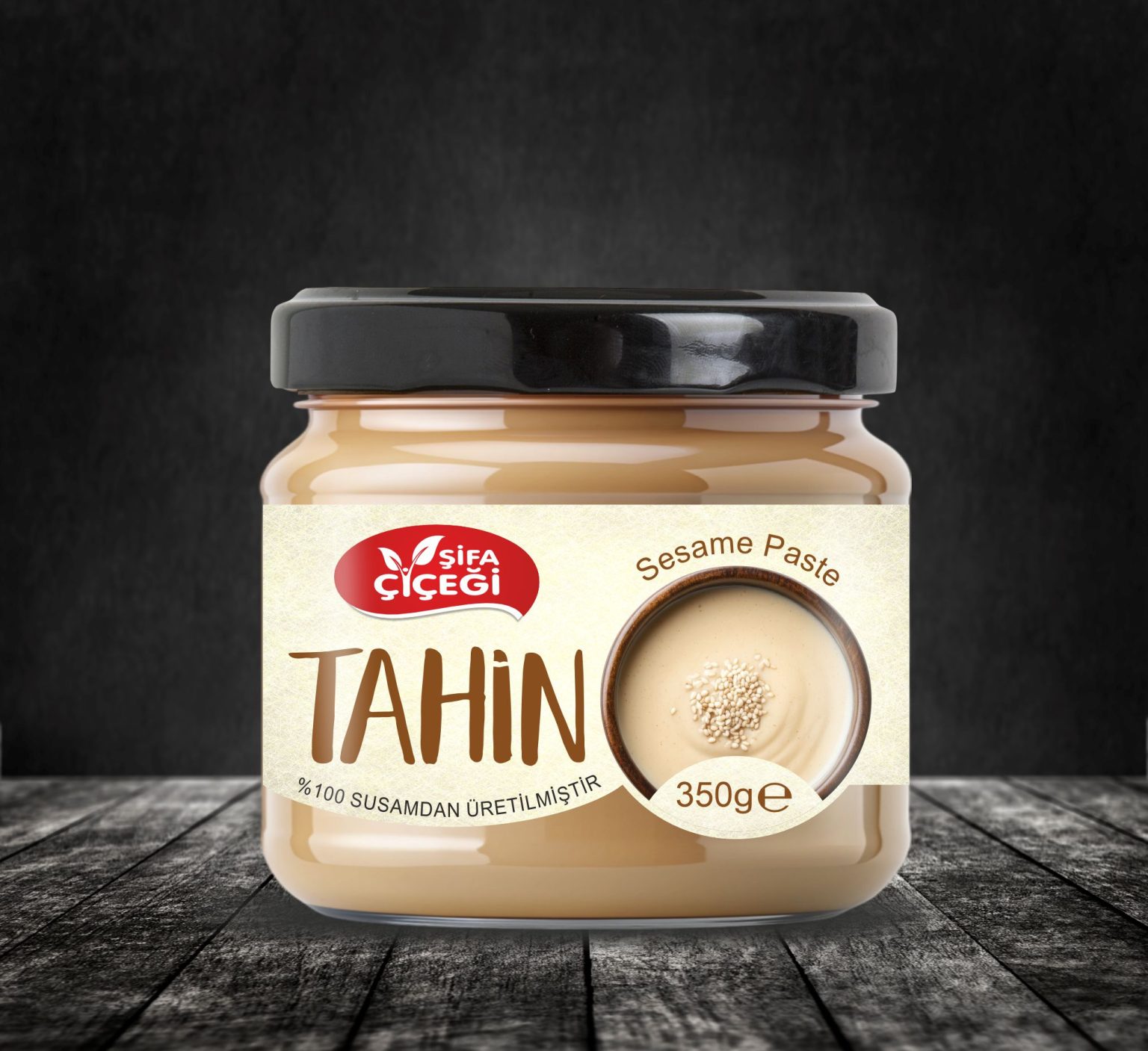 Şifa Çiçeği Tahini Label Design