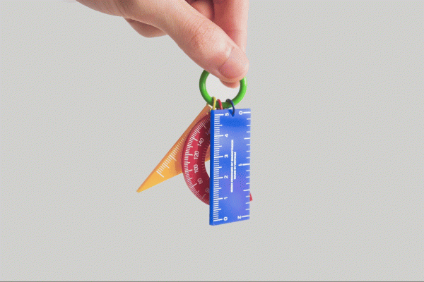 Geometry Keychain Set