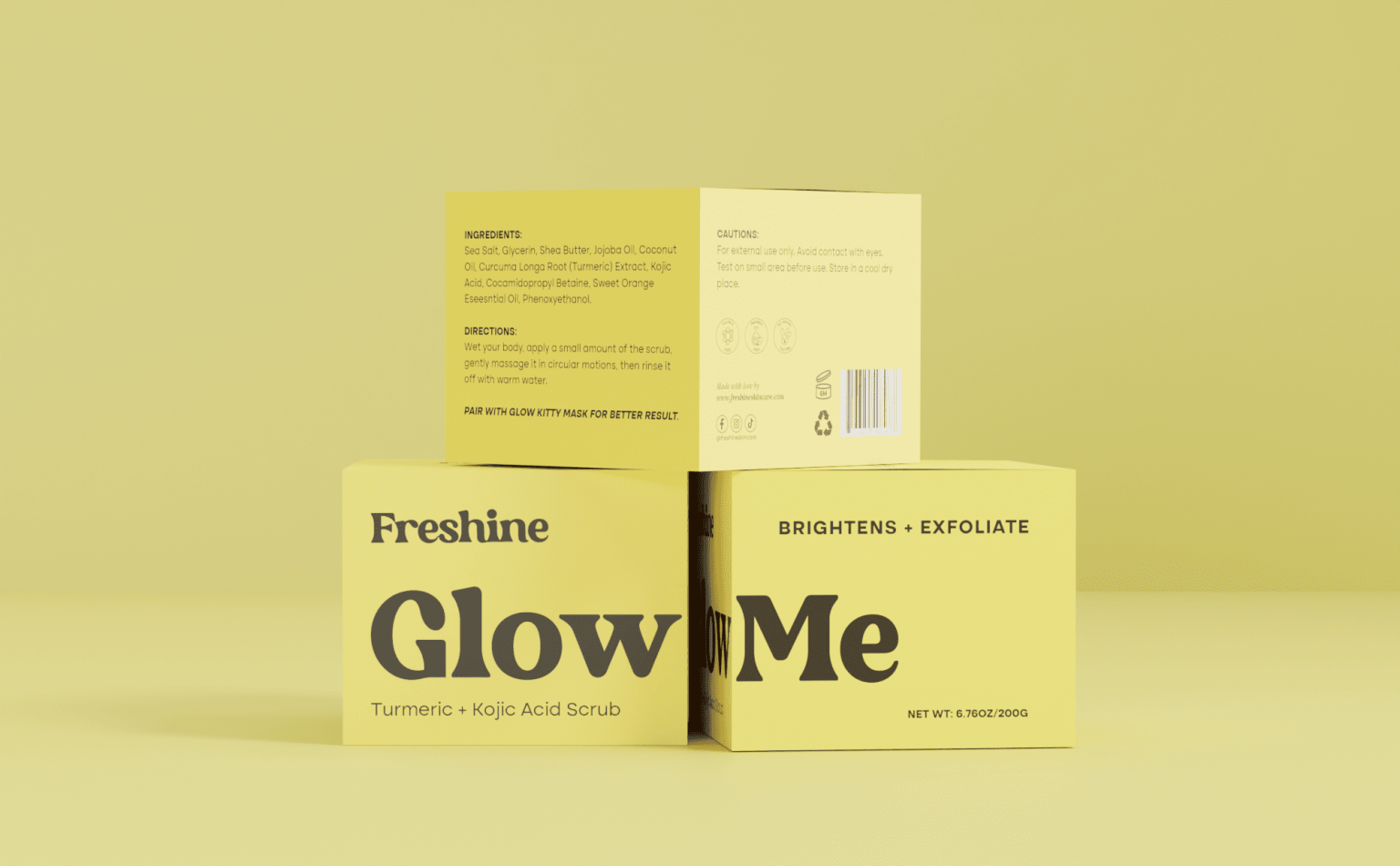 Modern & Alluring Cosmetic Packaging – Glow Me