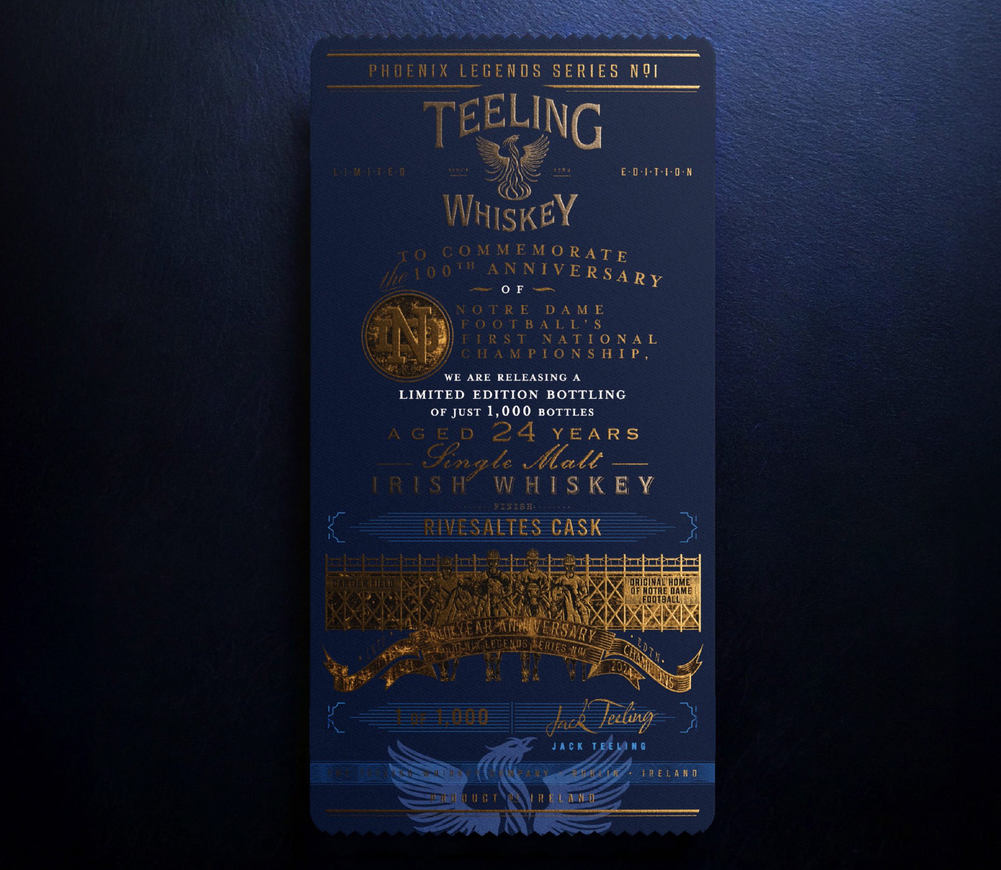 Teeling Whiskey X Notre Dame Football – Phoenix Legends Series