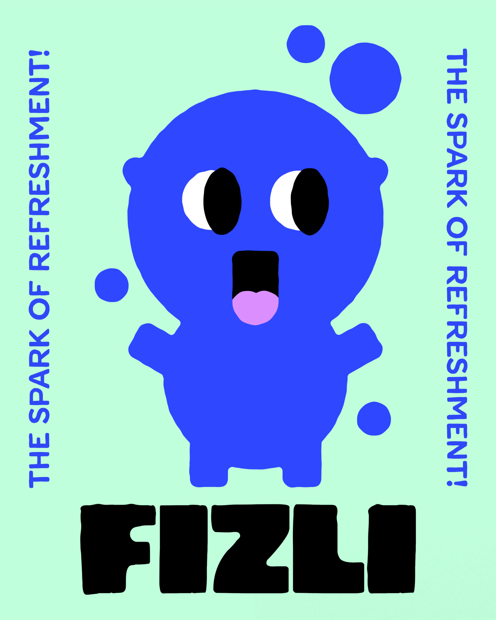 Fizli beverage brand identity and packaging
