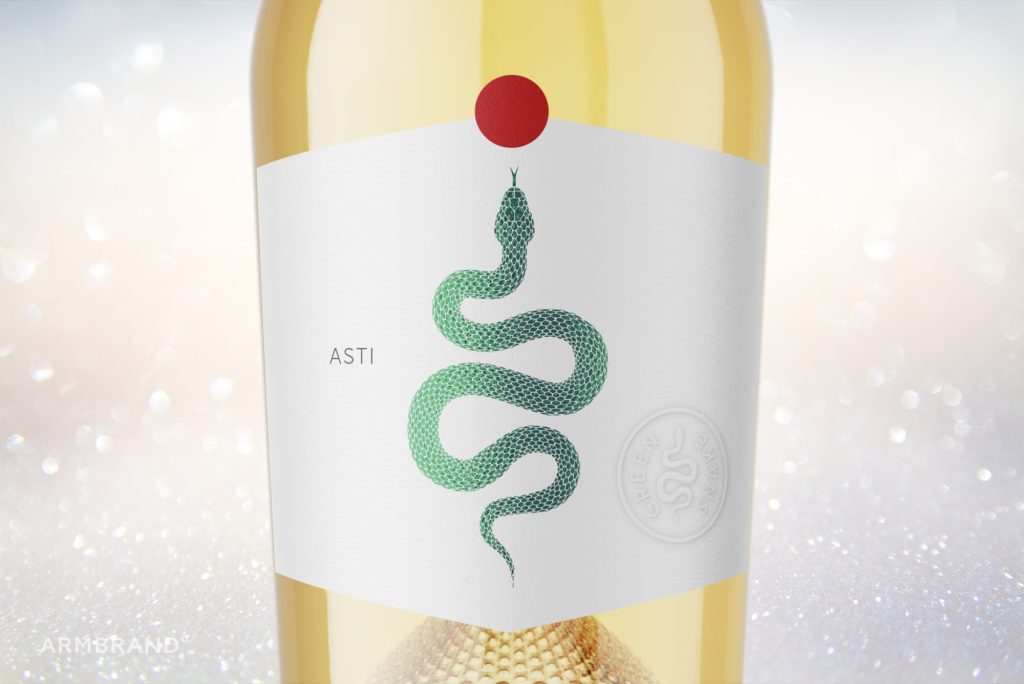 Green Snake: New Year’s Champagne Greetings From Armbrand
