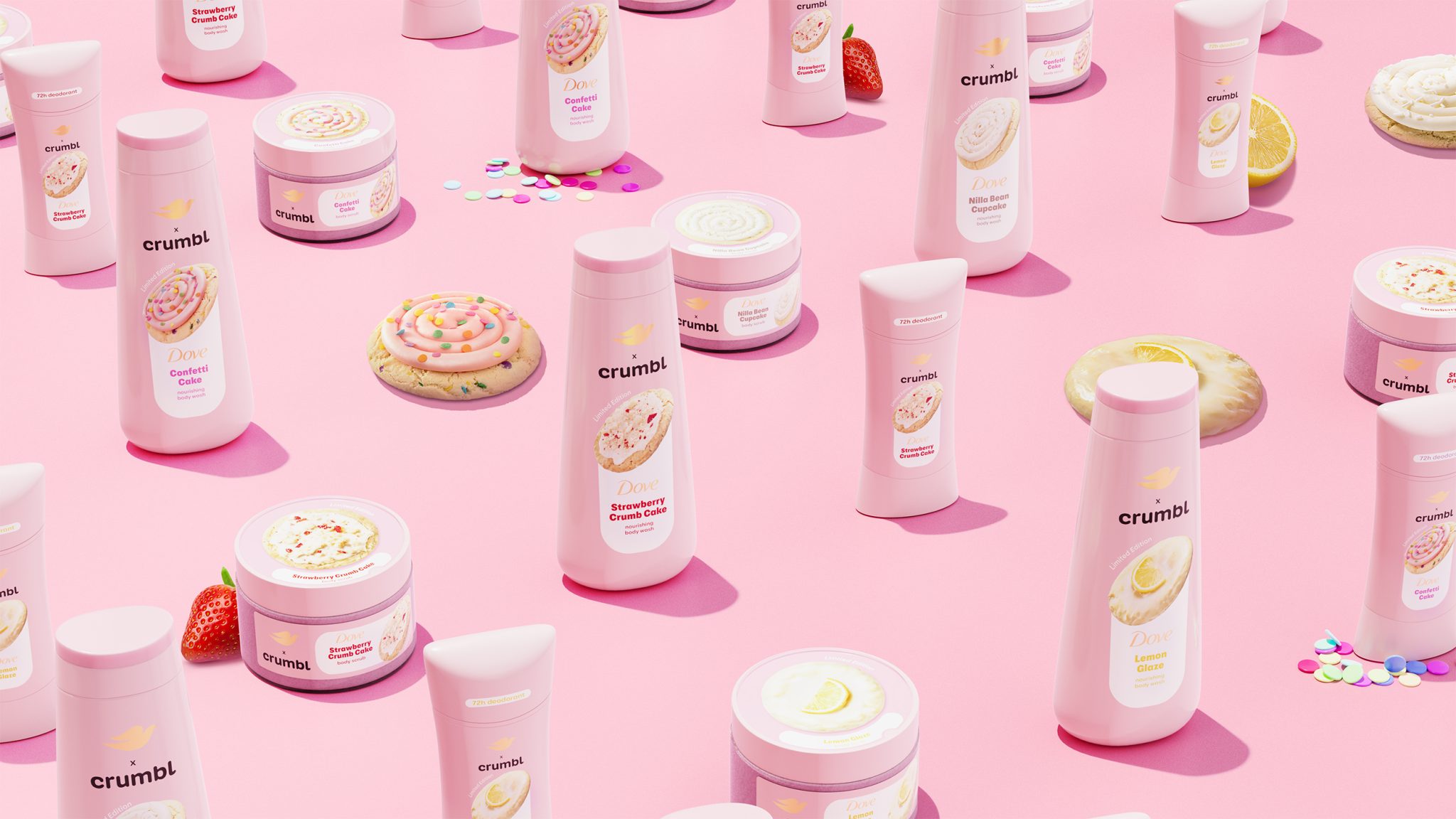 JDO Gives Dove a Bold Twist for Crumbl Collaboration – Packaging