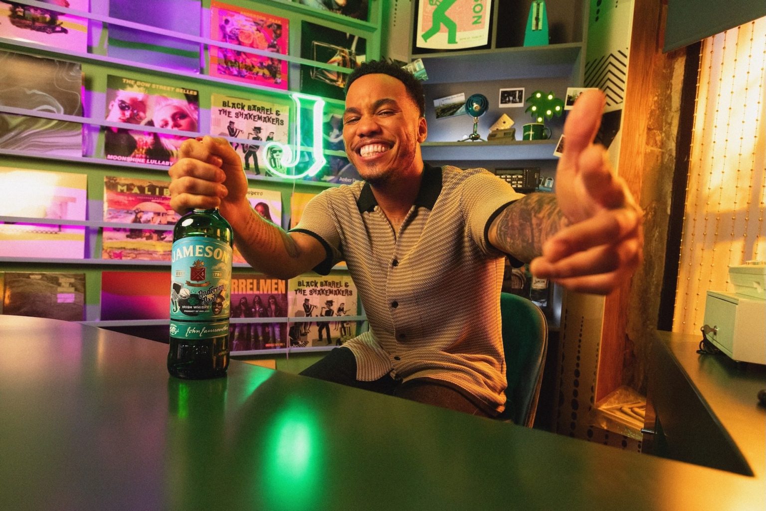 Jameson Limited Edition Bottle Collaboration with Anderson .Paak