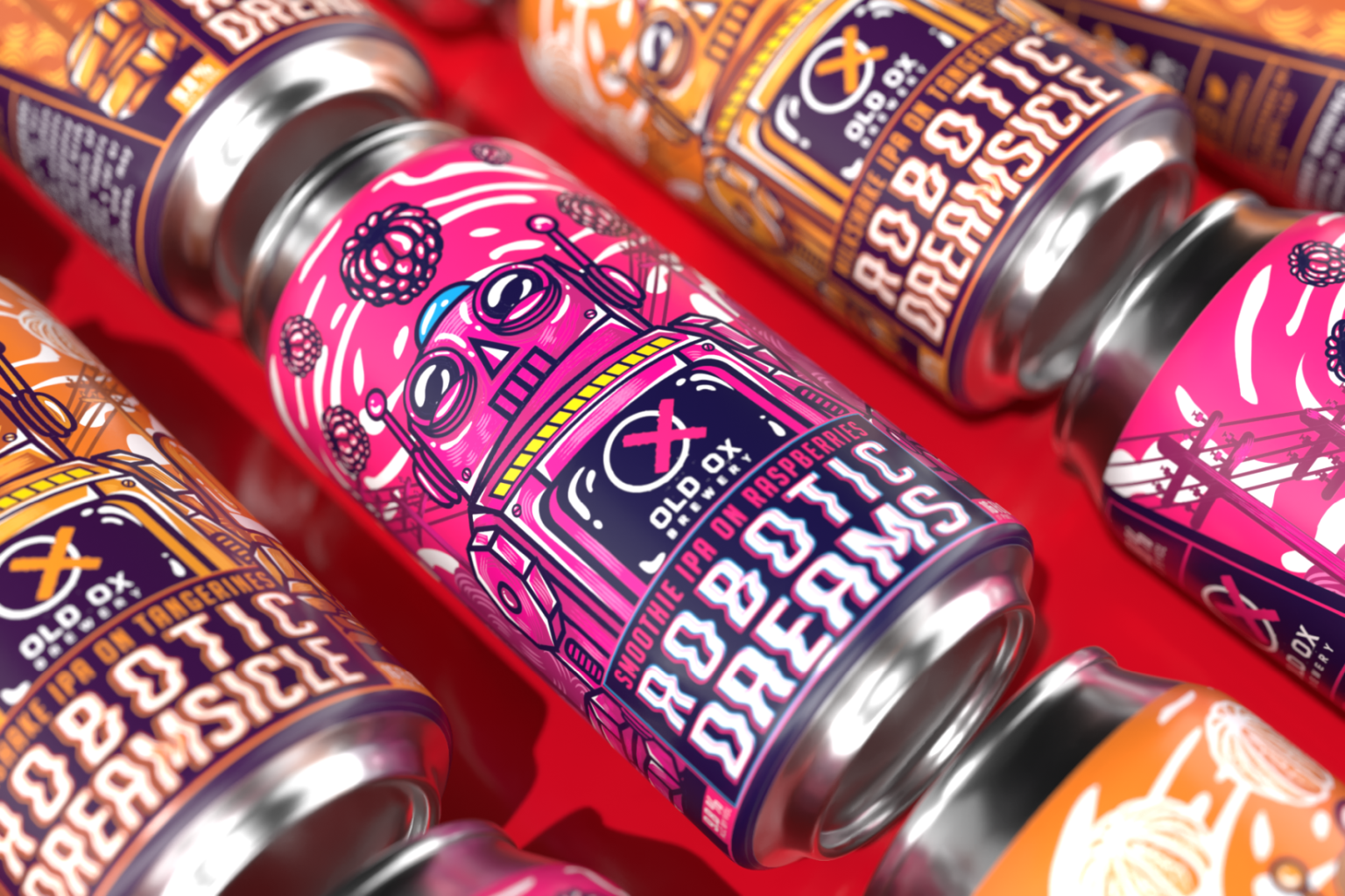 Robotic Dreams Beer Label Designs