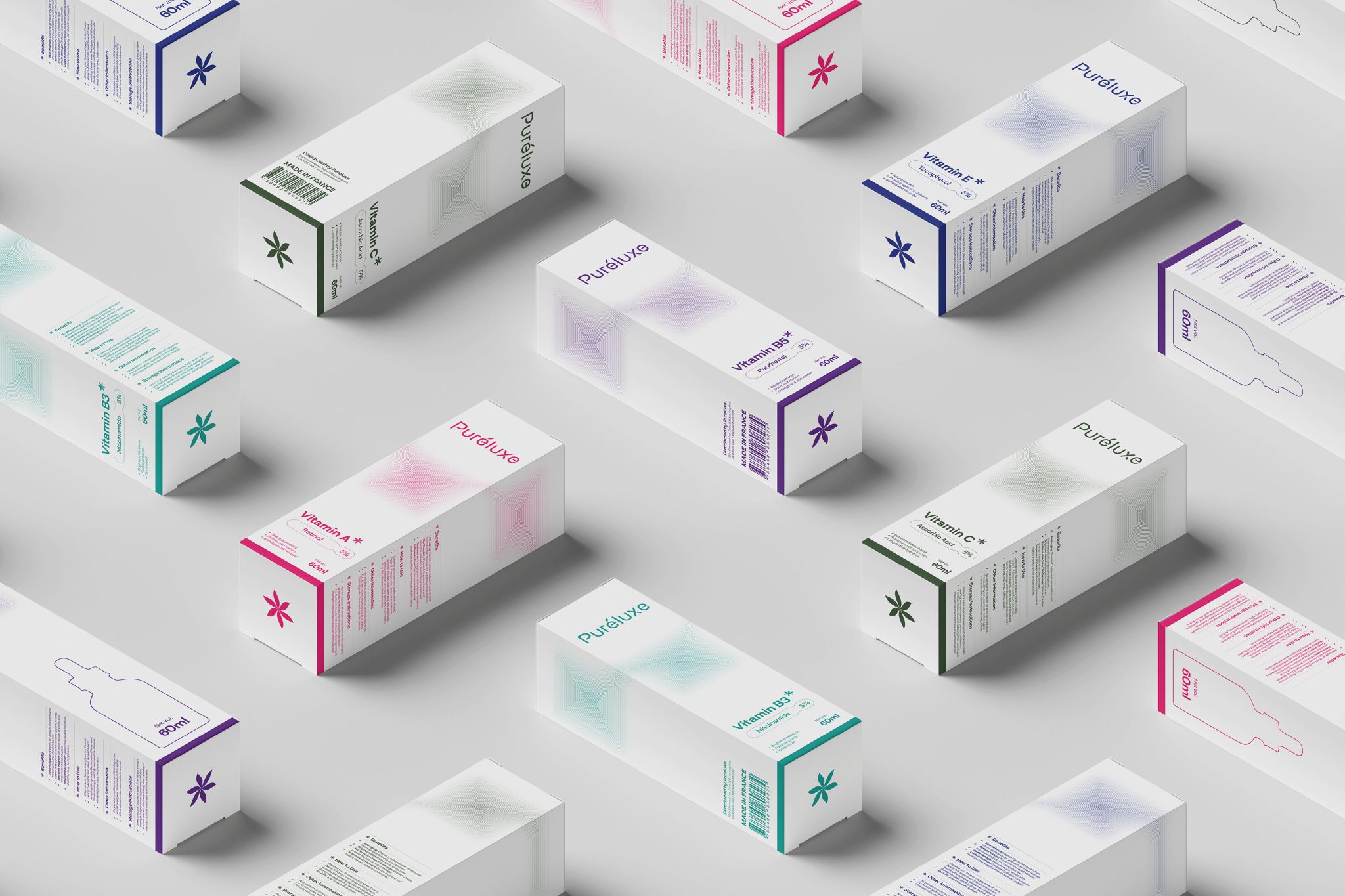 Puréluxe Logo & Serum Packaging Collection