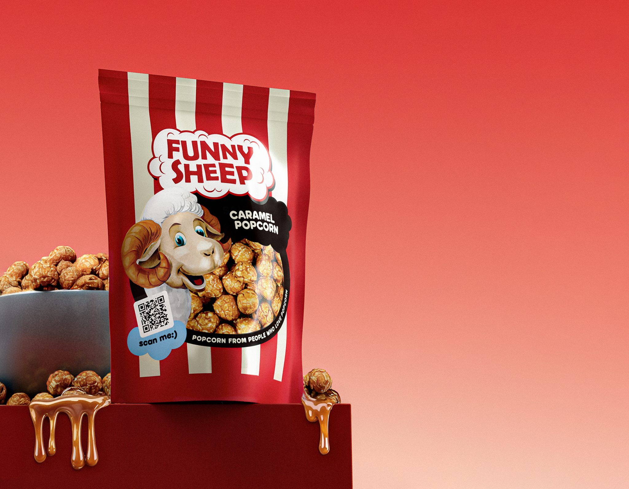 Funny Sheep – Caramel Popcorn