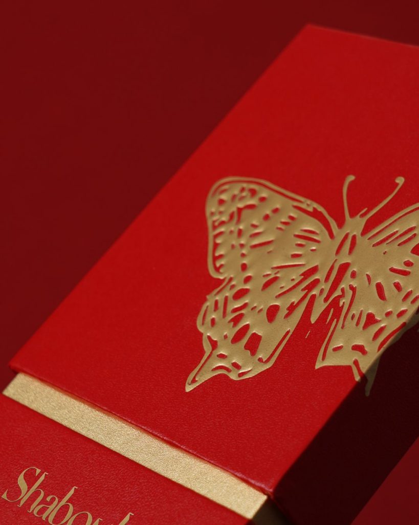 Shabouk – Golden Butterfly Rigid Drawer Box